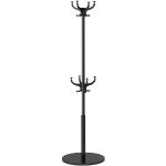 Schwarze IKEA Hemnes Kleiderständer & Garderobenständer aus Stahl höhenverstellbar Höhe 150-200cm 