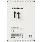 Ikea JARNSPARV Griffe, Schwarz/Pfeil, 141 mm, 2 Stück, 604.461.21
