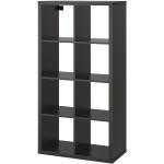 Schwarze IKEA Kallax Bücherregale aus MDF Breite 100-150cm, Höhe 100-150cm, Tiefe 0-50cm 