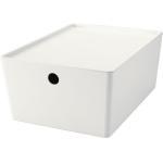 IKEA KUGGIS Box mit Deckel; in weiß; (26x35x15cm)
