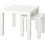 Weiße IKEA Lack Beistelltisch Sets 2-teilig 