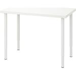 Weiße IKEA Linnmon Schreibtische & Arbeitstische Breite 100-150cm, Höhe 100-150cm, Tiefe 50-100cm 