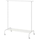 Weiße IKEA Rigga Kleiderständer & Garderobenständer aus Metall Breite 100-150cm, Höhe 50-100cm, Tiefe 100-150cm 