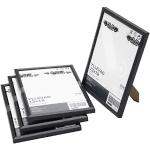 Ikea YLLEVAD Bilderrahmen, Kunststoff, Karton, 13 x 18 cm, Schwarz, 4 Stück
