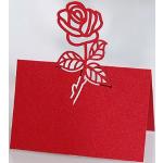 Rosa Tischkarten & Platzkarten aus Papier 50-teilig 
