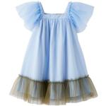 Himmelblaue IL GUFO Maxi Maxikleider für Kinder & lange Kinderkleider aus Polyamid für Mädchen 