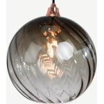 Olivgrüne Moderne Made.com Ilaria Runde Runde Lampenschirme aus Glas 