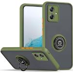 Armeegrüne Elegante Motorola Moto G14 Hüllen Art: Bumper Cases Matt aus Silikon stoßfest 