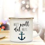 Maritime Ilka Parey wandtattoo-welt Kaffeetassen aus Emaille 