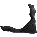 Schwarze Elegante Ärmellose Maxi Schulterfreie Lange Abendkleider für Damen Einheitsgröße für Partys 