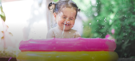 BABY PLANSCHBECKEN POOL Boden aufblasbar Dusche Badewanne 85x85 blau rosa grün 