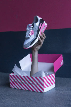 Weiß-rosa Nike Air Max Sneaker