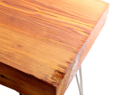 braune Holztischplatte