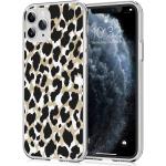 Goldene Animal-Print iPhone 11 Pro Hüllen mit Leopard-Motiv aus Silikon 
