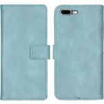 Hellblaue iPhone 8 Plus Hüllen Art: Flip Cases aus Leder 