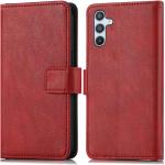 Rote Samsung Galaxy A54 Hüllen Art: Flip Cases mit Mandala-Motiv aus Kunstleder 