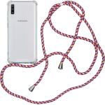 Samsung Galaxy A70 Hüllen Art: Hard Cases durchsichtig aus Kunststoff mit Band 