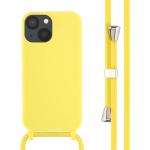 Gelbe iPhone 13 Mini Hüllen aus Silikon mit Band mini für Festivals 