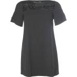 Schwarze Kurzärmelige IMPERIAL Mini Minikleider & kurze Kleider aus Baumwollmischung für Damen Größe S 