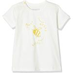 Elfenbeinfarbene Kurzärmelige Imps&Elfs Printed Shirts für Kinder & Druck-Shirts für Kinder mit Insekten-Motiv für Babys Größe 74 