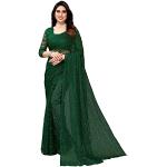 Grüne Elegante Saris für Damen Größe L für Partys 