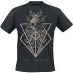 In Flames T-Shirt - Skull - S bis 4XL - für Männer - Größe M - schwarz - Lizenziertes Merchandise