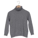 Graue In Linea Kaschmir-Pullover aus Wolle für Damen Größe L 