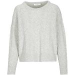 Reduzierte Graue In Linea Kaschmir-Pullover aus Wolle für Damen Größe XL für den für den Herbst 
