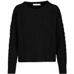 Reduzierte Schwarze In Linea Kaschmir-Pullover aus Wolle für Damen Größe XL 