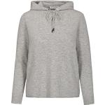 Reduzierte Graue In Linea Kaschmir-Pullover aus Wolle mit Kapuze für Damen Größe XL für den für den Herbst 