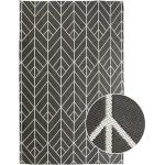 Reduzierte Graue Top Square Quadratische Outdoor-Teppiche & Balkonteppiche aus Textil 