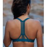 Petrolfarbene Inaska Swimwear Nachhaltige Bikini-Tops aus Polyamid gepolstert für Damen Größe L 