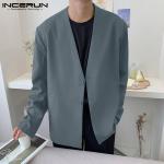 Khakifarbene Unifarbene Herrenmäntel aus Polyester ohne Kragen Größe 5 XL für den für den Herbst 