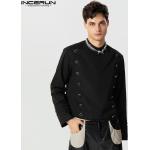 Schwarze Unifarbene Mini Stehkragen Kurzjacken & Cropped-Jackets aus Polyester für Herren Größe 5 XL 