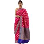 Blaue Saris aus Seide für Damen 