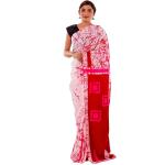 Rosa Saris aus Baumwolle für Damen 