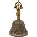 Indianbeautifulart Antike tibetanische Religiuse Messingqualitats Glocke Handmade Vajra Dorje Gebetsglocke