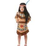 Hellbraune Buttinette Indianerkostüme für Kinder Größe 152 