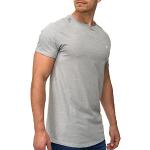 Indicode Herren Kloge T-Shirt mit Rundhals-Ausschnitt | Herrenshirt Sommershirt Grey M