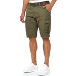 Reduzierte Camouflage Indicode Cargo-Shorts aus Baumwolle für Herren Größe XXL für den für den Sommer 