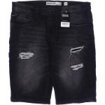 Reduzierte Schwarze Indicode Jeans-Shorts aus Denim für Herren Übergrößen für den für den Sommer 