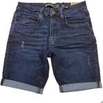 Schwarze Indicode Jeans-Shorts mit Knopf aus Baumwolle maschinenwaschbar für Herren Größe L für den für den Sommer 