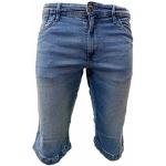 Blaue Indicode Jeans-Shorts mit Reißverschluss aus Baumwolle maschinenwaschbar für Herren Größe L 