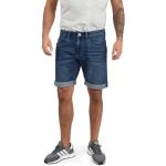 Indigofarbene Unifarbene Indicode Jeans-Shorts aus Baumwolle für Herren Größe XL 