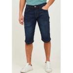 Dunkelblaue Unifarbene Casual Indicode Jeans-Shorts mit Reißverschluss aus Baumwolle für Herren Größe XL 