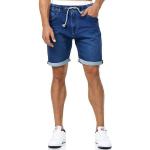 Reduzierte Marineblaue Casual Indicode Jeans-Shorts aus Baumwolle für Herren Größe L 
