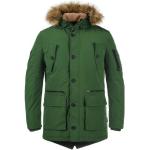 Grüne Unifarbene Casual Indicode Winterjacken mit Reißverschluss aus Baumwolle mit Kapuze für Herren Größe L für den für den Winter 