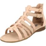 Pinke Elegante Indigo Römersandalen & Gladiator Sandalen mit Reißverschluss in Normalweite aus Textil Leicht für Damen Größe 31 für den für den Sommer 