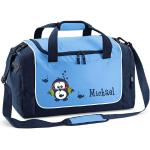 Himmelblaue Mein Zwergenland Fußballtaschen mit Eulenmotiv für Kinder klein 