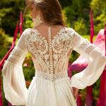 Brautkleider A-Linie mit Perlen aus Chiffon für Damen für die Braut für den für den Sommer 